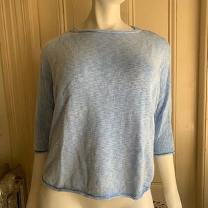 J. Jill Sky Blue Textured Sweater